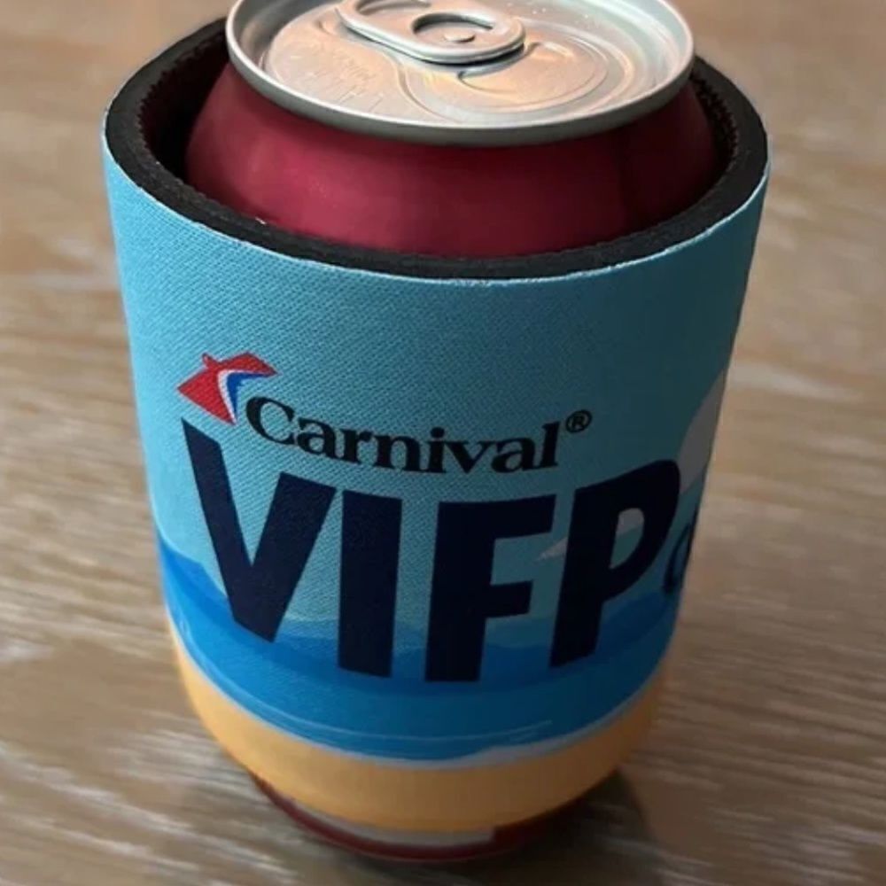 NEW Carnival VIFP Cookie Koozie 12oz. Can Holder Slap Bracelet Type - Picture 5 of 8